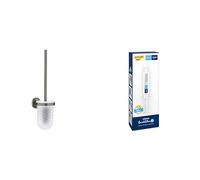 Pack GROHE Start Ensemble Brosse WC Anthracite Brossé Hard Graphite avec Colle QuickFix A1, Installation Facile, Temps de durcissement 24 Heures, 41185AL0 + 41127000