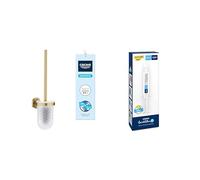 Pack GROHE Start Ensemble Brosse WC Gold Brossé Cool Sunrise avec Colle QuickFix A1, Installation Facile, Temps de durcissement 24 Heures, 41185GN0 + 41127000