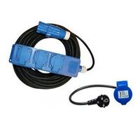 Pack HABA Rallonge Multiprise 20 Mètres + ANTARION Adaptateur Femelle P17 230V Camping-Car