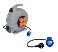 Pack INOVTECH Enrouleur Electrique Automatique Mobile CEE 15M + ANTARION Adaptateur Femelle P17 Camping Car