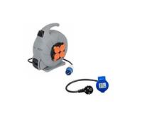 Pack INOVTECH Enrouleur Electrique Automatique Mobile CEE 15M + ANTARION Adaptateur Femelle P17 Camping Car