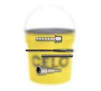 Pack installation seau de vis à béton BTS H 6-35 M8 - 500 unités + kit rapide offert - CELO - BFZG635M8BTSH