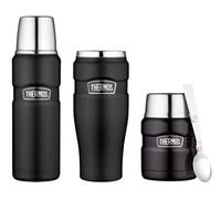 Pack Isotherme (mug - Bouteille - Lunch Box) Noir Mat 47cl - Thermos