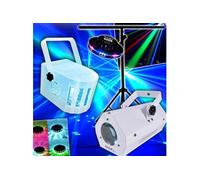 PACK JEUX DE LUMIERE + Portique 3 EFFETS OVNI UFO 48 LEDS + 1 DERBY RGB + 1 GOBO FLOWER