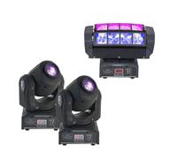 PACK JEUX DE LUMIÈRE PROFESSIONNEL 1 QUAD8FX AFX LIGHT + 2 LYRES GOBO DMX puissantes ! PA DJ LED MIX SONO BAR CLUB DISCOTHEQUE