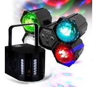 Pack Jeux de lumières Enfants Soirée DJ animation Séquenceur à LEDs RVB effets ASTRO Ibiza Light JDL4-ASTRO + DERBY