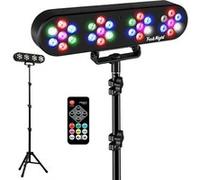 Pack Jeux de lumières Festinight Magic Set Teos, 4 PAR LED, trépied, télécommande, Plug&Play, Soirée Fête Animation Bar Karaoké