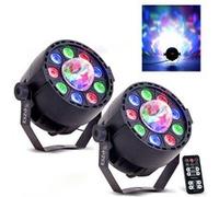 Pack Jeux de lumières - IBIZA LIGHT PAR-ASTRO 2 en 1 projecteur PAR + ASTRO - LED DMX 12W