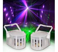 Pack jeux de lumières - LYT-OR - DJ LIGHT 2 EFFETS DERBY - White - LEDs RGB - 2 unités