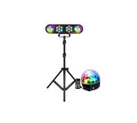 Pack jeux de lumières LyteQuest RAINBOW, Portique, PAR LED, PAR BALL 3W, Mode Audio, Auto, Télécommande, SONO DJ Animation