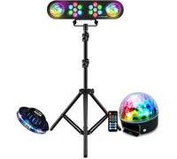 Pack jeux de lumières LyteQuest RAINBOW, Portique, PAR LED, PAR BALL 3W, Mode Audio, Auto, Télécommande, SONO DJ Animation