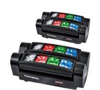 Pack Jeux de lumières Mini Double SPIDER BARLED RGBW 8x3W DMX GHOST MICROSPID QUAD