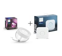 Pack Lampe connectée Philips Hue Iris Blanc + Pont de connexion Philips Hue Bridge