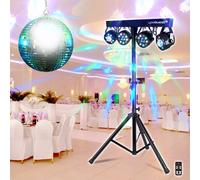 PACK LIGHT Boule à facettes 20 cm - Madison MEGA SOIREES + X-Performer Portique LyteQuest XPERFORMER +4 PAR DMX