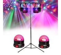 Pack light DJ 4 jeux de lumière + 1 Portique PA DJ SONO MIX LED idéal soirée anniversaire mariage - BAR CLUB