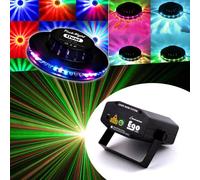 PACK Light FIESTA Effet FestiNight OVNI LED RVB + Las jeu de lumière EGO Rouge/Vert