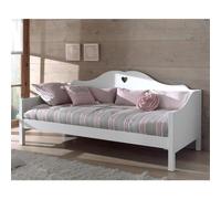 Pack - Lit Banquette Enfant & Sommier "Amori" 90x200cm Blanc
