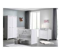 Pack Lit Bébé 60x120cm + Commode + Armoire 2P - GASTON -