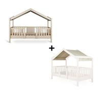 Pack lit cabane évolutif 90x200 cm avec toit Chalet butter