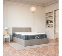 Pack lit coffre anthracite et matelas hybride 180x200 épais 30cm - Célia & Victoria - Morphea