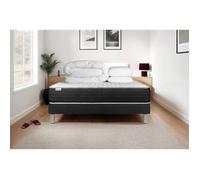 Pack prêt a dormir VITALMEMO ONE 180 x 200 cm sommier Kit noir