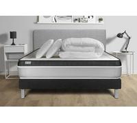 Pack prêt a dormir VITAL ERGO 140 x 190 cm sommier Kit noir
