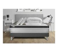Pack prêt a dormir VITAL ERGO 140 x 190 cm sommier Kit gris
