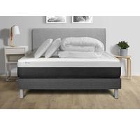 Pack lit complet - Matelas 140x190 cm + Sommier tapissier à lattes (en kit) + 2 oreillers + Couette - Vital Form