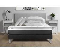Pack prêt a dormir VITAL SOFT 140 x 200 cm sommier Kit noir