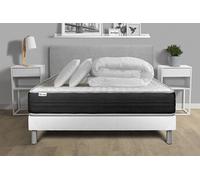 Pack prêt a dormir VITALMEMO ONE 140 x 200 cm sommier Kit blanc