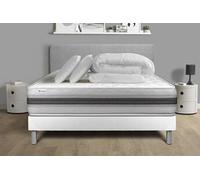 Pack prêt a dormir VITALMEMO BACK 140 x 200 cm sommier Kit blanc
