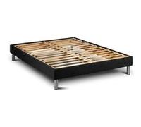 Pack prêt a dormir VITALMEMO BACK 140 x 200 cm sommier Kit noir