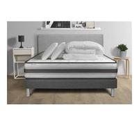 Pack prêt a dormir VITALPOWER RECOVER 140 x 200 cm sommier Kit gris