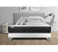 Pack prêt a dormir VITALSPRING 140 x 200 cm sommier Kit blanc