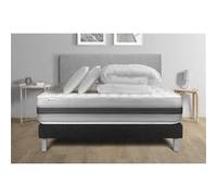 Pack lit complet - Matelas 140x200 cm + Sommier tapissier à lattes (en kit) + 2 oreillers + Couette - Vitalspring Recover G