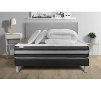 Pack prêt a dormir VITALSPRING ZEN 140 x 200 cm sommier Kit noir