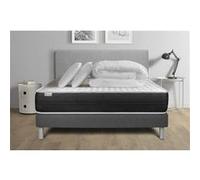Pack prêt a dormir VITALSPRING 140 x 200 cm sommier Kit gris