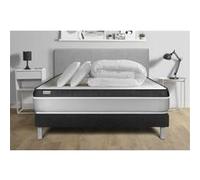Pack prêt a dormir VITAL ERGO 160 x 200 cm sommier Kit noir