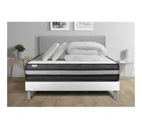 Pack prêt a dormir VITALPOWER ZEN 160 x 200 cm sommier Kit blanc