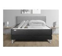Pack prêt a dormir VITALPOWER 160 x 200 cm sommier Kit noir