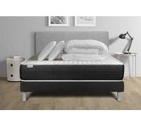 Pack prêt a dormir VITALSPRING 160 x 200 cm sommier Kit noir