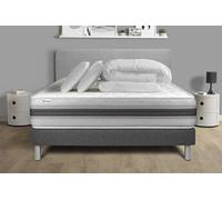 Pack prêt a dormir VITALMEMO BACK 180 x 200 cm sommier Kit gris