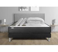 Pack prêt a dormir VITALPOWER 180 x 200 cm sommier Kit noir