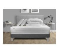 Pack prêt a dormir VITALMEMO 200 x 200 cm sommier Kit gris