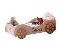 Pack - Lit Enfant & Matelas Voiture 90x200cm Rose