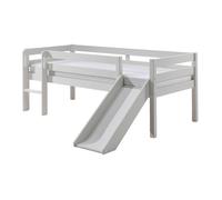 Pack - Lit Enfant Surélevé & Etagère "Pino II" Blanc