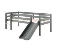Pack - Lit Enfant Surélevé & Etagère Pino II Gris