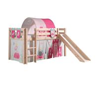 Pack - Lit Enfant, Tente, 3 Pochettes & Tunnel "Pino Princesse" Naturel