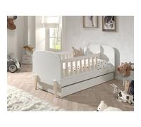 Vipack lit d'enfant Kiddy 70 x 140 cm, incl. tiroir de lit, blanc