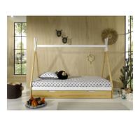 Vipack Lit Tipi avec tiroir 90x200 cm en bois naturel